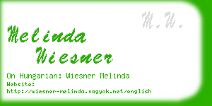 melinda wiesner business card